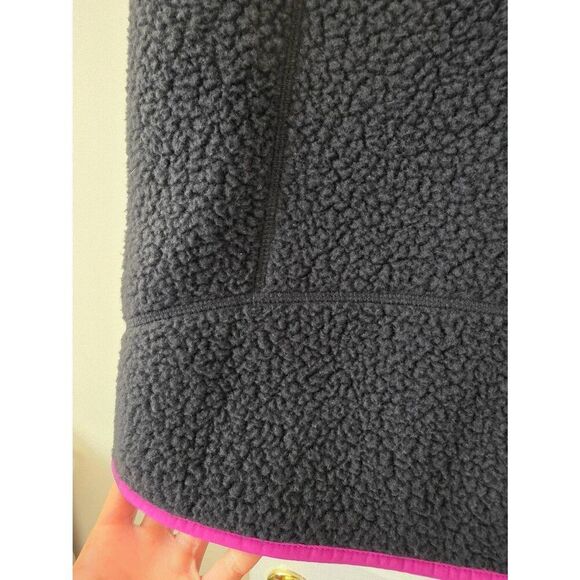 Patagonia Retro Pile Fleece Vest Full Zip Black Pink Blue Men’s Size M - Picture 8 of 9
